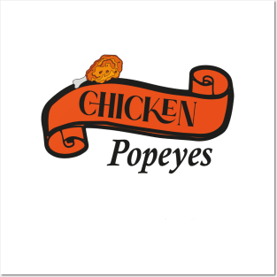 Popeyes chicken Posters and Art